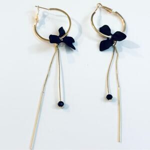 Flower Hoop Earrings